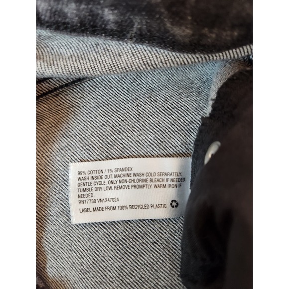 Wild Fable Women's Black High Rise Cotton Distressed Ankle Straight Jeans Size 2 - Picture 4 of 7